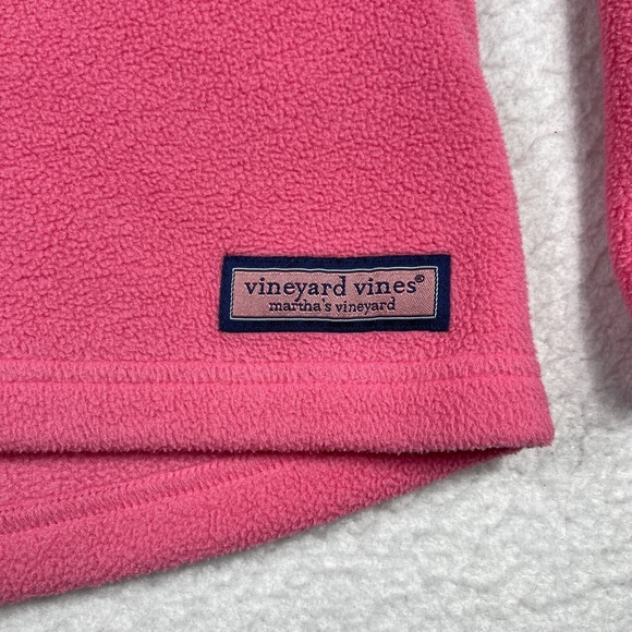 Vineyard Vines Jacket Womens Small Pink Fleece Outdoors Cute Cozy Preppy Top - Picture 14 of 16
